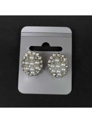 Clip-on Earring Pearl & Diamante