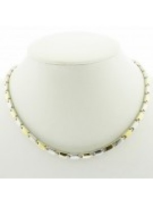 Magnetic Necklace With 29 Magnets - Silver & Gold