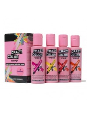 (Box Of 4 Bottles) Crazy Color Semi-Permanent Hair Color - Cyclamen