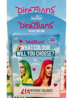 Directions Hair Colour Brand Leaflets & Holder