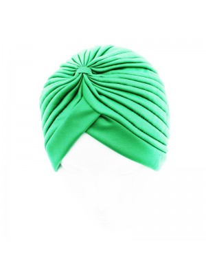Jersey Turban Hat In Light Green Colour 