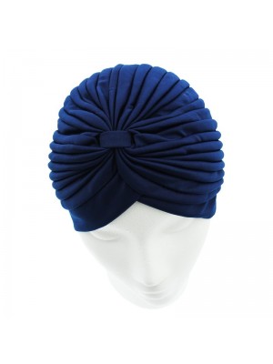 Jersey Turban Hat In Navy Colour 
