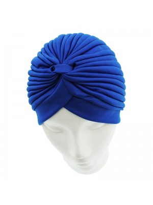 Jersey Turban Hat In Royal Blue Colour 