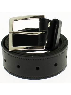 Men's Leather Belts 1.5" Wide - Black