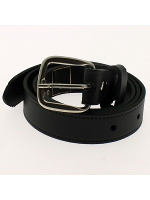 Men's Leather Belts 1" Wide - Black