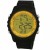 Henley Mens Black Strapped Yellow Dial Watch