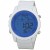 Henley Mens White Strapped Blue Dial Watch