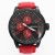Henley Mens Large Round Dial Watch - Red & Black
