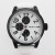 Henley Mens Large Round Dial Watch - White & Black