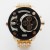 NY London Mens Large Multi Dial Design Watch - Black / Rose Gold