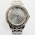 Softech Mens Crystal Encrusted Watch - Silver With Silver Dial