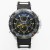 Wedge Mens Large Sports Watch - Black & Yellow
