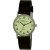 Ravel Mens Polished Round Watch - Silver with Brown Strap