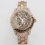 NY London Ladies Tiger Stone Jewelled Watch - Rose Gold