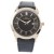 NY London Mens Ladies Leather Strap Wrist Watch Black & Rose Gold