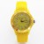 Reflex Unisex Silicone Strap Sports Watch Yellow