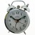 Acctim Mini Mechanical Bell Alarm Clock - Silver