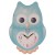 Cute Owl Shaped Wall Clock Assorted Colours