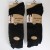 Alca Gold Style Men's 100% Cotton Ribbed Socks - Black 