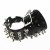 3 Row Spiked Real Leather Wristband