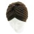 Jersey Turban Hat In Brown Colour 