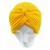 Jersey Turban Hat In Yellow Colour 
