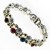 Magnetic Bracelet With 11 Magnets - Two Tone Multicoloured Stones 