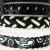 Friendship Leather Bracelet On The Roll Black & White Assorted 