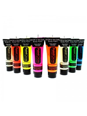 Paint Glow UV Neon Face & Body Paint - Assorted (8 Pcs) 