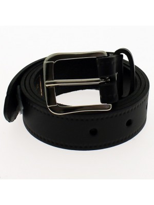 Men's Leather Belts 1.25" Wide - Black