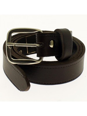 Men's Leather Belts 1" Wide - Dark Brown