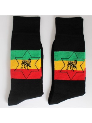Rasta Star Design Socks